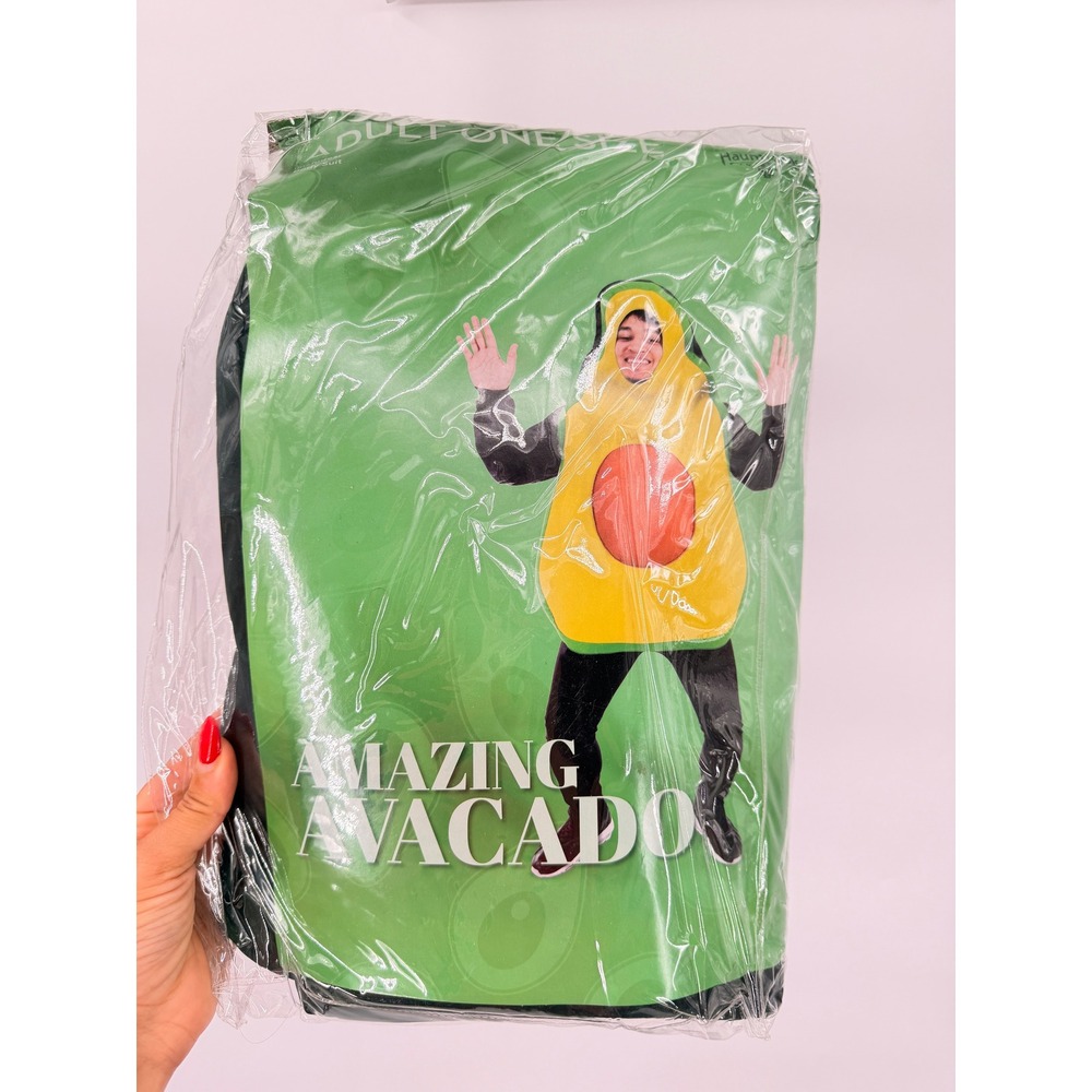 Hauntlook Avocado Costume Adult OS Green Halloween Food Bodysuit Funny Outfit